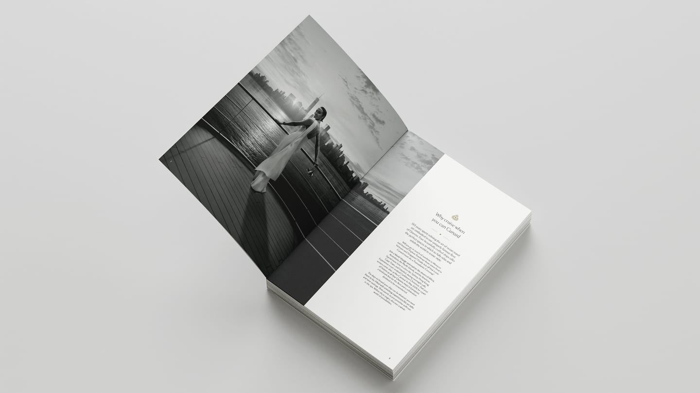 Opening editorial spread of the launch brochure